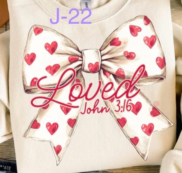 J-22 Loved  John 3:16 Bow