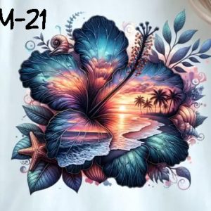 M-May-21 Ocean Scene In A Flower