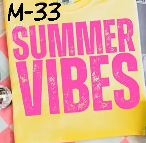 M-May-33 Summer Vibes  Block Letters