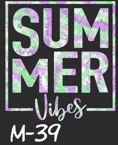 M-May-39 Summer Vibes Green- Purple
