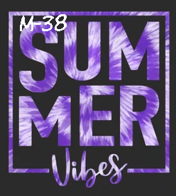 M-May-38 Summer Vibes  Purple
