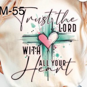 M-May-55 Trust The Lord With All Your Heart Cross