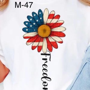 M-May-47 American Flag Daisy Freedom