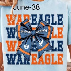 June-38 War Eagle Football Bow