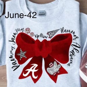 June-42 Rammer Jammer Yellow Hammer Alabama Red Bow