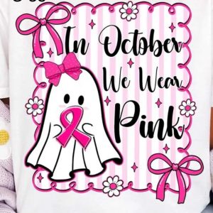 S-38 in October We Wear Pink Ghost  Ribbon