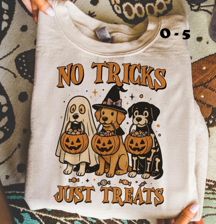 O-5 No Tricks Just Treats Dogs
