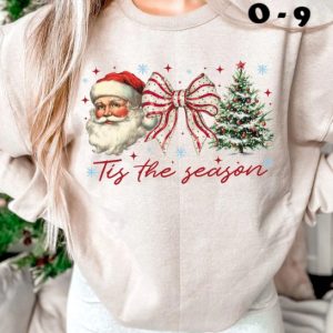 O-9 Tis The Season Santa Bow Tree