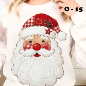 O-15 Santa Face Quilted