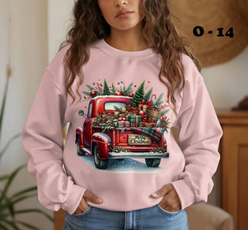 O-14 Merry Christmas Red Truck