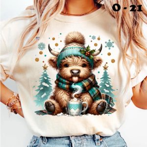 O-21 Highland Cow Aqua