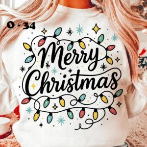 O-34 Merry Christmas Script Lights