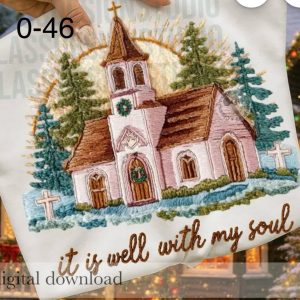 O-46 It Is Well With My Soul Church Faux Yarn