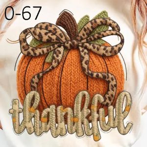 O-67 Thankful Pumpkin Faux Yarn