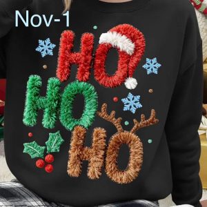 Nov-1 Ho Ho Ho Faux Yarn