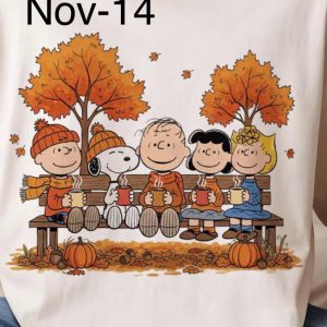 Nov-14 Peanuts Gang On Bench