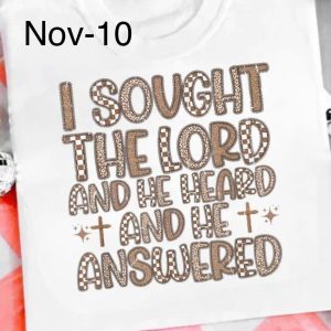 Nov-10 I Sought The Lord