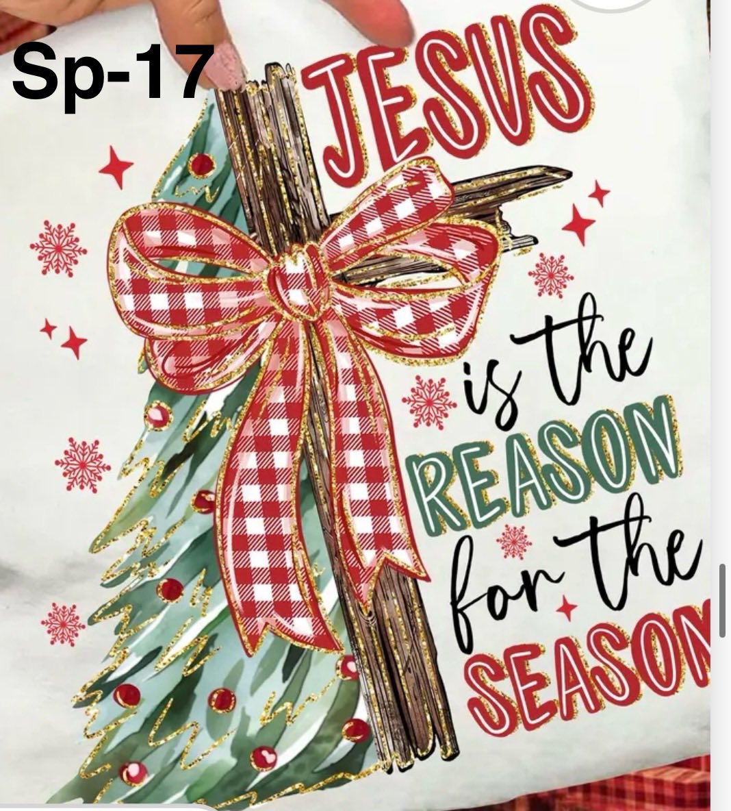 SP-17 Jesus Is The Reason For The Season Cross