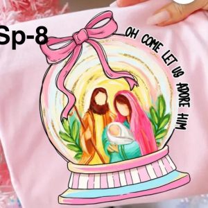 SP-8 Oh Come Let Us Adore Him Snowglobe