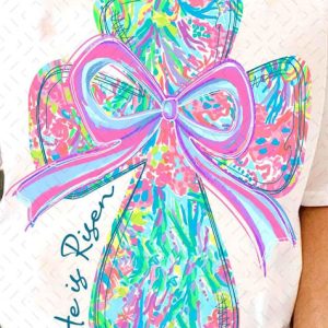 Feb-15 He Is Risen Abstract Cross And Bow