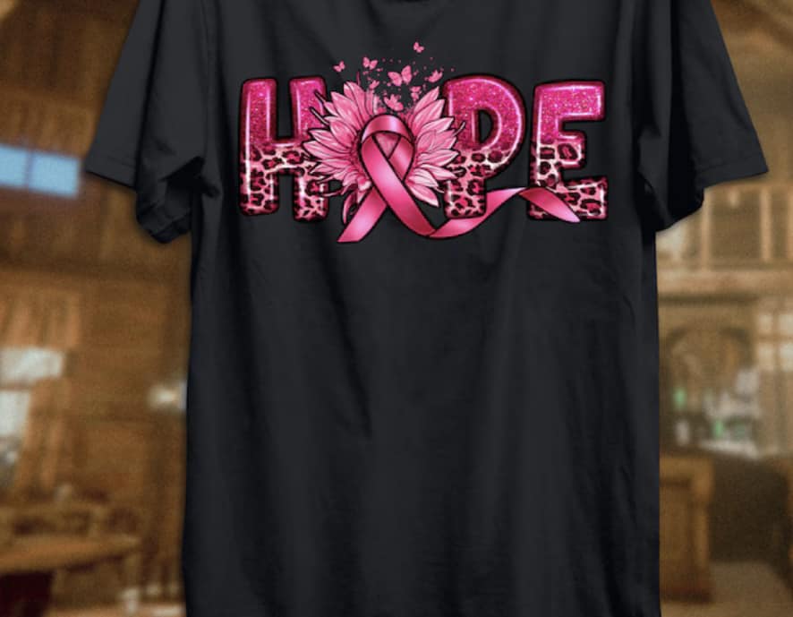 Hope Breast Cancer Awareness Ribbon