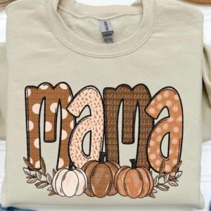 Mama With Pumpkins, Personalized