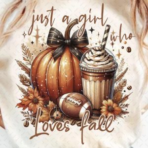 Just A Girl Who Loves Fall Football