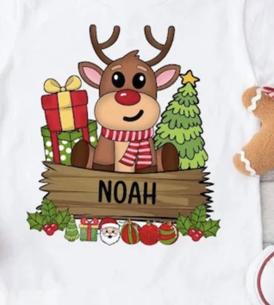 Boy Reindeer Personalized