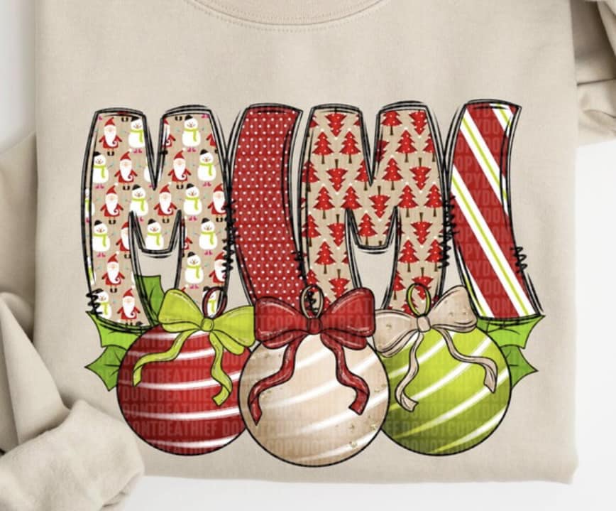 Mama Christmas Balls, Personalized - Image 2