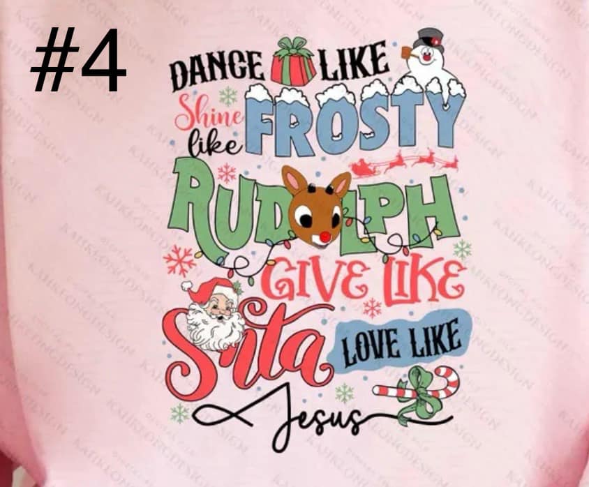 4 - Frosty Rudolph Santa Jesus