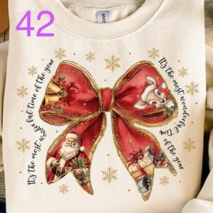 42 - It's The Most Wonderful Time Of The Year Red Bow