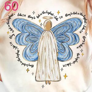 60 - Luke 2:17 Angel With Blue Wings