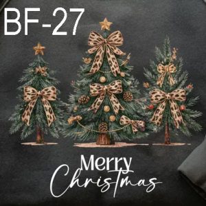 BF-27 Merry Christmas  Three Trees