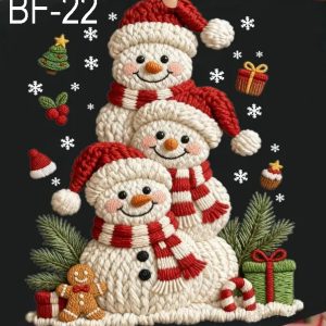 BF-22 Three Snowmen  Yarn