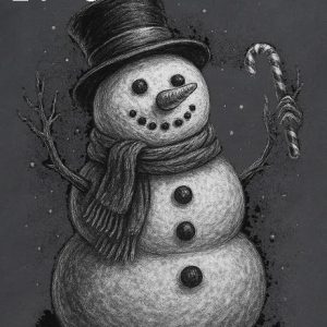 BF-8 Snowman, B/W