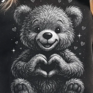 JA-28 Teddy Bear B/W