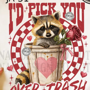 JA-31 I'd Pick You Over Trash  Raccoon