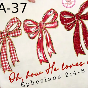 JA-37 Oh How He Loves Us  Three Ribbons