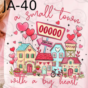 JA-40 A Small Town With A Big Heart ZIP Personalized
