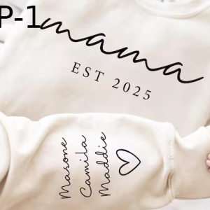P-1 Mama, Est. 2025, Cursive, Personalized