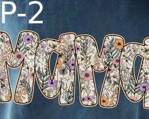 P-2 Mama, Flower Pattern, Personalized
