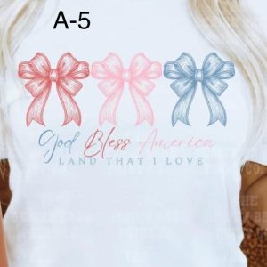 A-5 God Bless America Land That I Love Three Bows