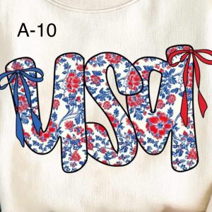 A-10 USA Flower Pattern