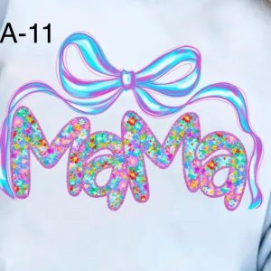 A-11 Mama Flower Pattern with Bow