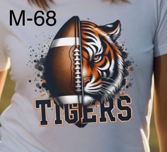 M-May-68 Tigers Half Football Half Tiger