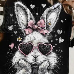 Feb-29 Female Bunny With Heart Glasses