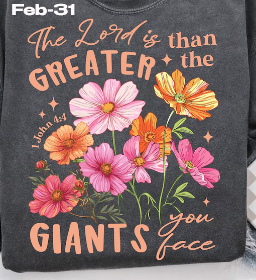 Feb-31 The Lord Is Greater Than The Giants You Face